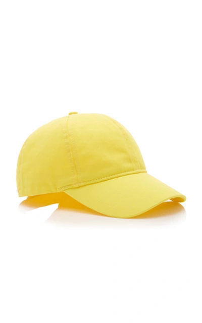 Shop Avenue Lennox Cotton-twill Baseball Cap In Yellow