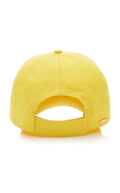 Shop Avenue Lennox Cotton-twill Baseball Cap In Yellow