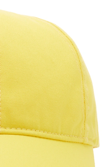 Shop Avenue Lennox Cotton-twill Baseball Cap In Yellow