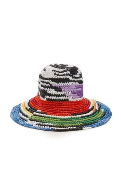 Shop Missoni Crocheted Sun Hat In Multi