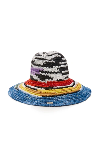 Shop Missoni Crocheted Sun Hat In Multi
