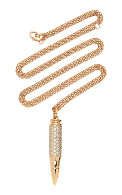 Shop Akillis 18k Rose Gold Diamond Necklace