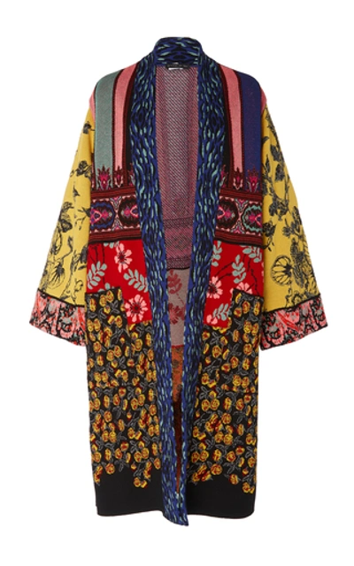 Shop Etro Women's Maglia Floral-print Crepe Robe