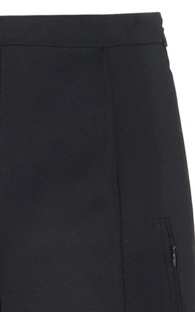 Shop Andrew Gn Wool Cropped Pants In Black