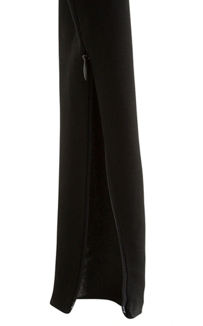 Shop Alex Perry Jenkin Stretch-cady Bodysuit In Black