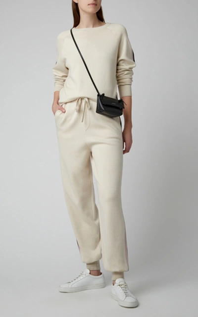 Shop Olivia Von Halle Silk And Cashmere Jogging Suit In Ivory