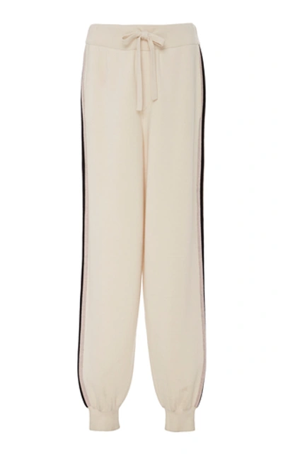 Shop Olivia Von Halle Silk And Cashmere Jogging Suit In Ivory