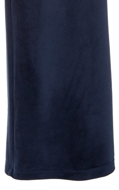 Shop Cushnie Mason Side-slit Pant In Blue
