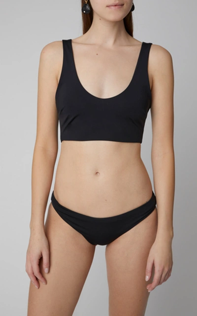 Shop Mara Hoffman Lira Bikini Top In Black