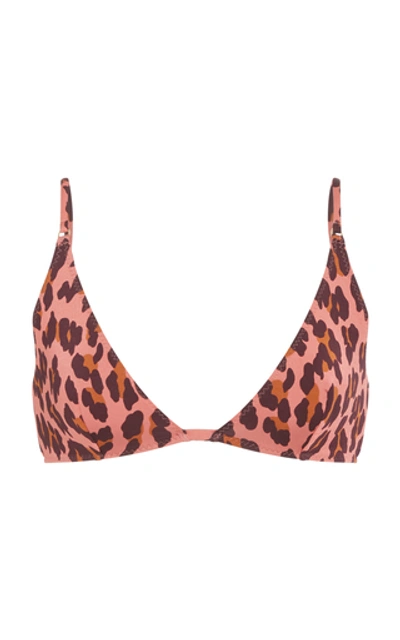 Shop Stella Mccartney Animal-print Bikini Top