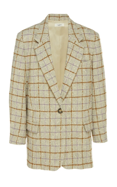 Shop Isabel Marant Étoile Orix Wool-blend Jacket In Plaid