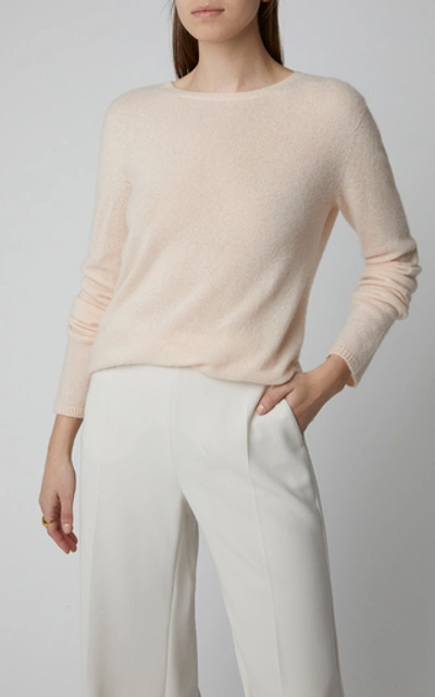 Shop Max Mara Zeno Cashmere And Silk Sweater In Pink