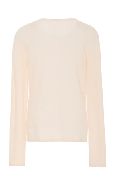 Shop Max Mara Zeno Cashmere And Silk Sweater In Pink