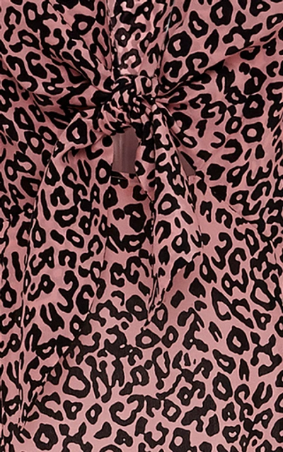 Shop Les Rêveries Silk-chiffon Maxi Dress In Pink