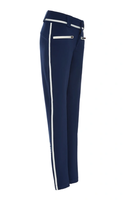 Shop Perfect Moment Aurora Stretch-jersey Skinny Ski Pants In Navy