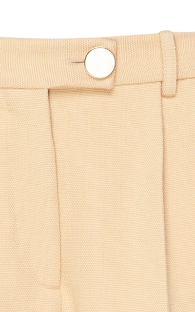 Shop Victoria Beckham Wool Trousers In Neutral