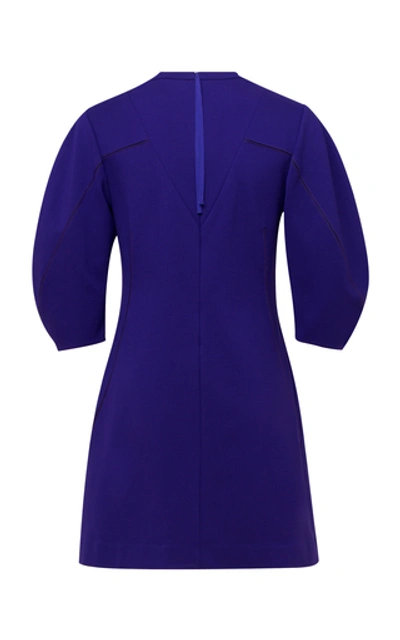 Shop Dorothee Schumacher Emotional Essence Punto Milano Dress In Purple