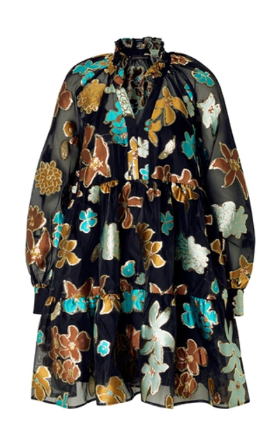 Shop Stine Goya Jasmine Jacquard Mini Dress In Multi