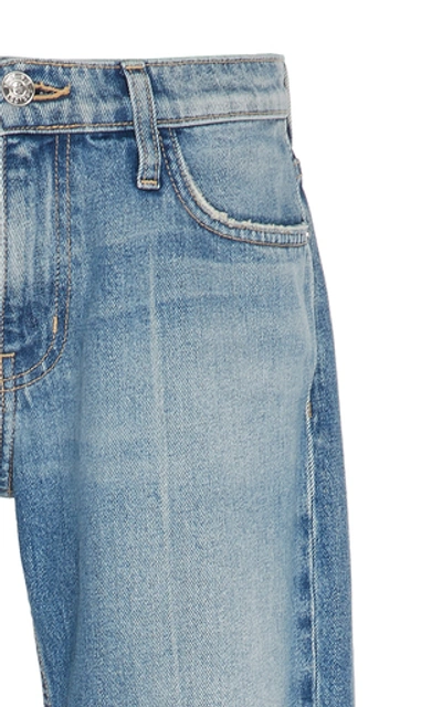 Shop Current Elliott Poker Straight Leg Jeans In Medium Wash