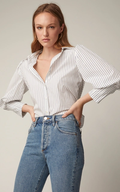 Shop Also Striped Cotton Button-up Shirt