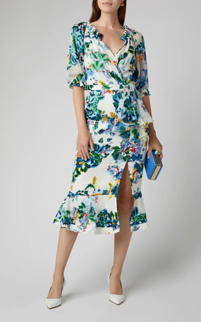 Saloni olivia midi clearance dress