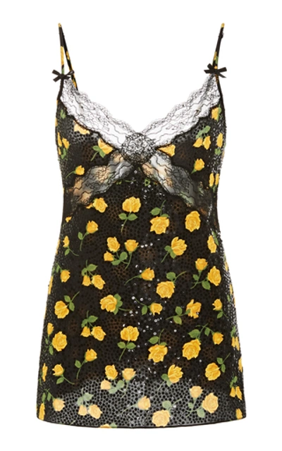 Shop Michael Kors Lace Embroidered Camisole In Floral