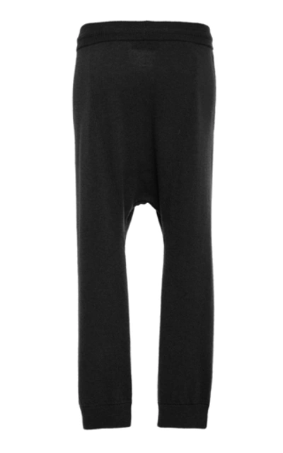 Shop Nili Lotan Paris Cashmere Track Pants In Black