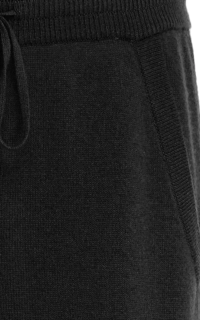 Shop Nili Lotan Paris Cashmere Track Pants In Black