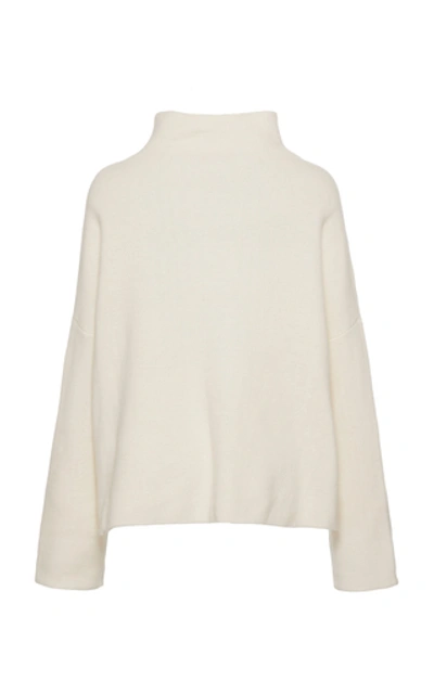 Shop Vince Wool-cashmere Sweater In White