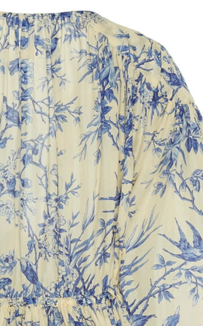Shop Zimmermann Verity Printed Silk Midi Dress