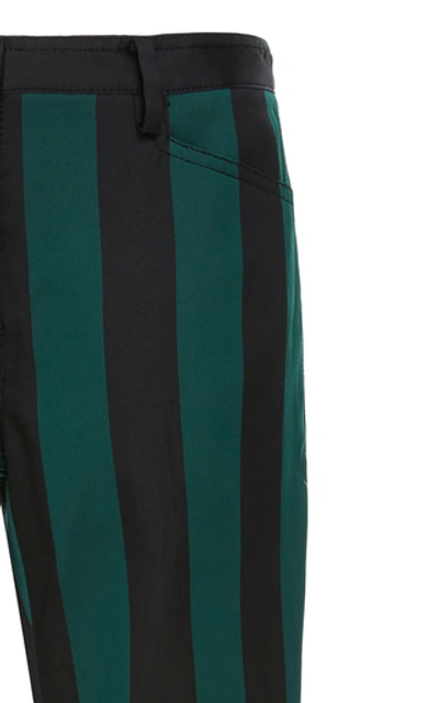 Shop N°21 Stripe Cropped Pant In Green
