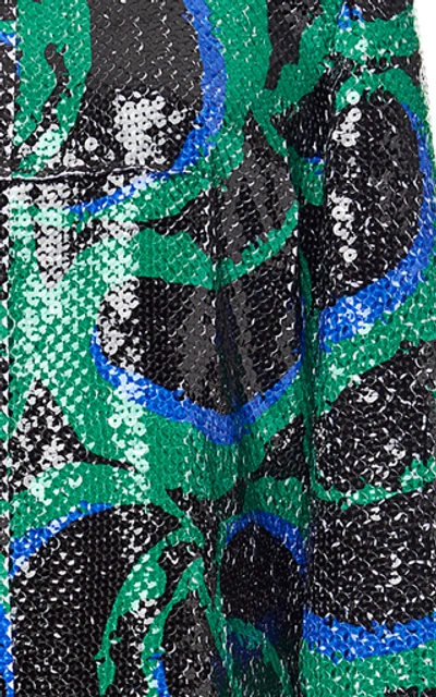 Shop Marni Printed Sequin Maxi Dress