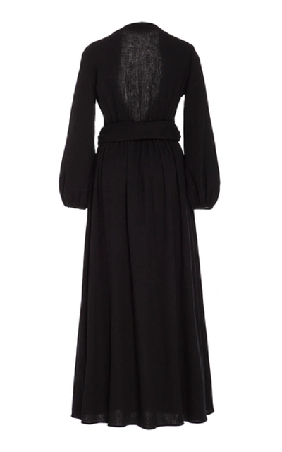 Shop Mara Hoffman Luna Cotton Maxi Dress In Black