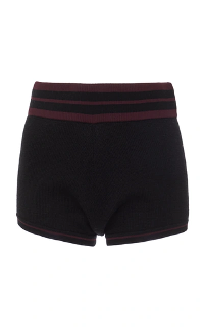 Shop Sir The Label Peyton Striped Wool Briefs In Black