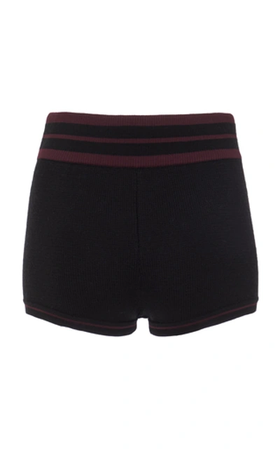 Shop Sir The Label Peyton Striped Wool Briefs In Black