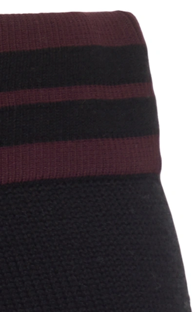 Shop Sir The Label Peyton Striped Wool Briefs In Black