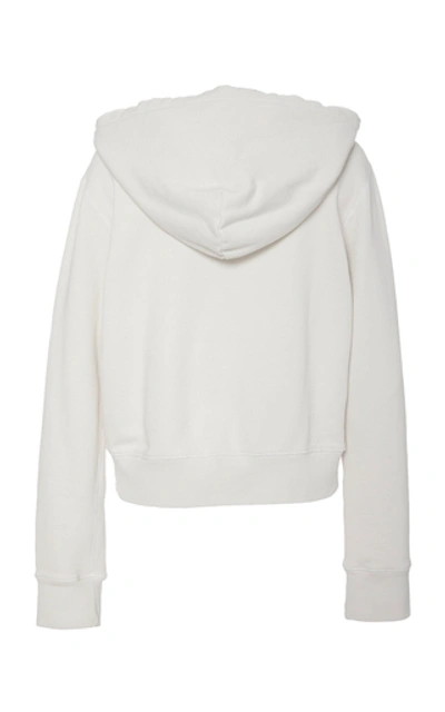 Shop Nl Collection Callie Cotton Zip Up Hoodie In White
