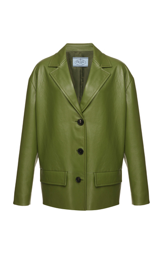 prada green coat