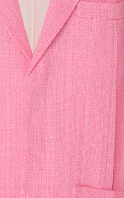 Shop Jacquemus La Veste D'homme Oversized Menswear Blazer In Pink