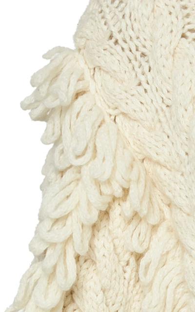 Shop Ulla Johnson Yasmin Cable-knit Alpaca Sweater In White