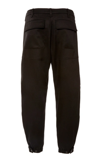 Shop Nili Lotan Arliss Cargo Gabardine Straight-leg Pants In Black