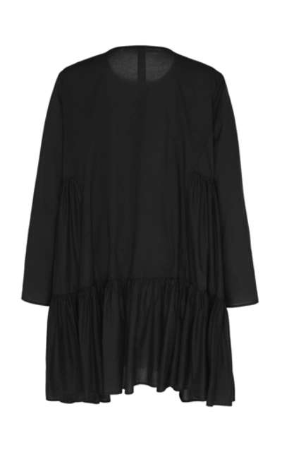 Shop Merlette Martel Ruffled Shirt Dress In Black