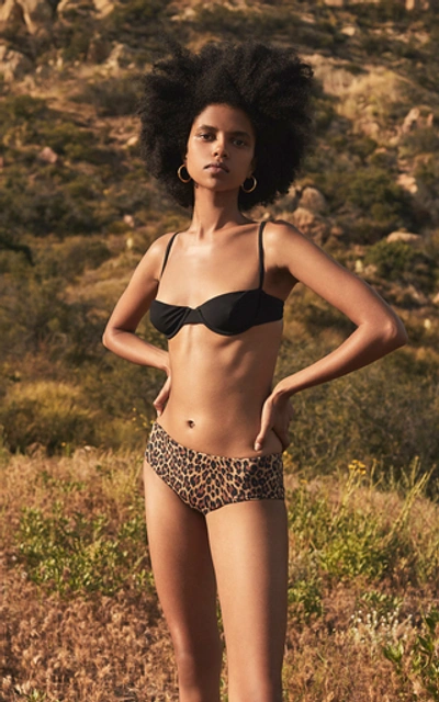 Shop Anemone Leopard-print Boy Shorts Bikini Bottom