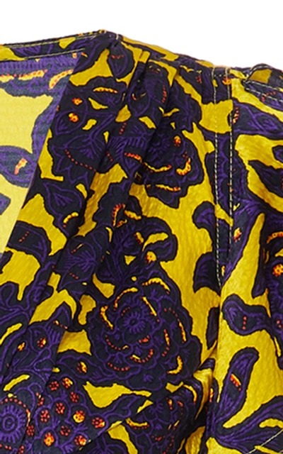 Shop A.l.c Valencia Cutout Printed Silk Midi Dress