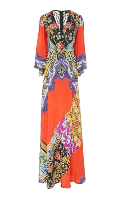 Shop Etro Somerset Printed Silk Maxi Dress