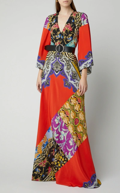 Shop Etro Somerset Printed Silk Maxi Dress