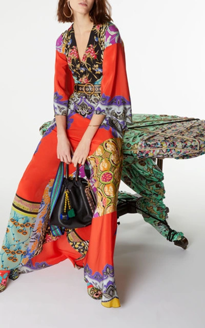 Shop Etro Somerset Printed Silk Maxi Dress