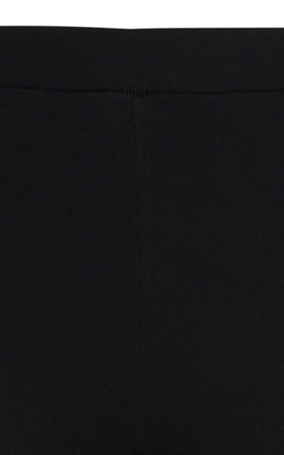 Shop Totême Cork Stretch-knit Leggings In Black
