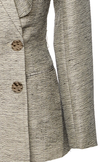 Shop Acler Davidson Speckled Blazer In Grey