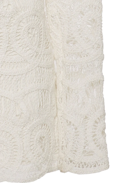 Shop Alexis Perseus Cutout Cotton-lace Romper In White